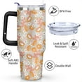 thumbnail image 3 of Boho Flowers 40oz Stainless Steel Vacuum Insulated Tumbler with Lid and Straw Gifts for Mom Friend Sister Grandma, 3 of 5