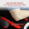 thumbnail image 3 of LAICAIW Four Seasons Universal Armrest Box Mat, Carbon Fiber Leather Embossing, Waterproof Armrest Cover Center Console Mat, Car Armrest Seat Cover (Red), 3 of 7