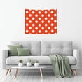 thumbnail image 5 of Kdxio Orange And White Polka Dot1 Wall Hanging Tapestries Banner For Bedroom College Dorm Home Living Room Party Decor 29X37 In, 5 of 8