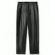 thumbnail image 5 of Pantalones de cuero para hombre, largos, resistentes al viento, holgados y modernos, de pierna recta, informales, de cuero para hombre., 5 of 6