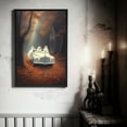 thumbnail image 2 of Ghosts In The Fall Woods In A Car Poster, Halloween Autumn Poster, Art Oil Painting, Haunting Ghost, Halloween Decor, Print Wall Art, 2 of 7