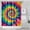 Colorful Rainbow Tie, variant on Blue Purple Tie Dye Pattern Shower Curtain 36"x72" ,Bathroom Decorative Shower Curtains Set with 12 Hooks,Modern Waterproof Washable Shower Curtain