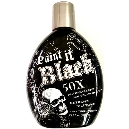 Paint It Black 50X Dark Bronzer Indoor & Outdoor Tanning Bed Lotion (Best Tanning Lotion For Eczema)