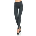thumbnail image 2 of JJJ Women's Solid Cotton Spandex Jersey Stirrup Leggings, 2 of 4