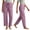 #15Pink, variant on Byworldtasic Casual Pants for Women Elastic Drawstring Waist Trousers with Cinchable Ankles Soft Breathable Pants