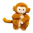 thumbnail image 3 of Mono de peluche de juguete, adorable y realista, muñeco de mono dorado. 22 centímetros, 3 of 9