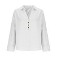 thumbnail image 4 of Ounisa Button Down Shirt for Women Collared Office Work Blouses Long Sleeve Shirts with Pocket Shirts, 4 of 6