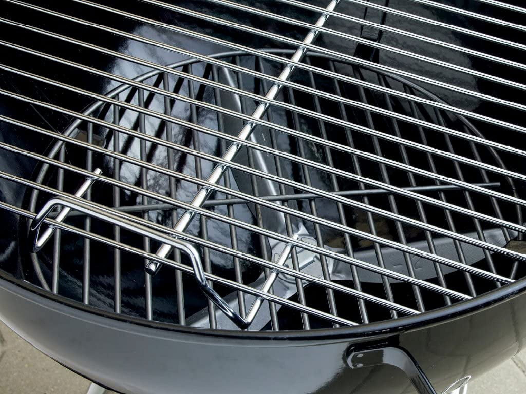 Classic Large Square 22" Charcoal Barbecue Kettle Grill with Wheel Legs