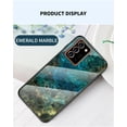 thumbnail image 2 of Galaxy Note 20 Ultra Back Cover, Allytech Tempered Back Cover Case Shock-Absorption Anti-scratch Bumper Wireless Charging Support Case for Samsung Galaxy Note 20 Ultra, Marble, 2 of 8
