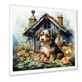 thumbnail image 2 of Designart "Cavapoo Comfort Cottage" Animals Framed Wall Art Decor - Modern Brown Dog Bedroom Framed Canvas Wall Art, 2 of 6