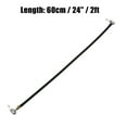 thumbnail image 3 of Unique Bargains 2pcs 24' Tire Inflator Hose Adapter Dual Lock on to Lock on Connection with Air Release Valve Black, 3 of 6