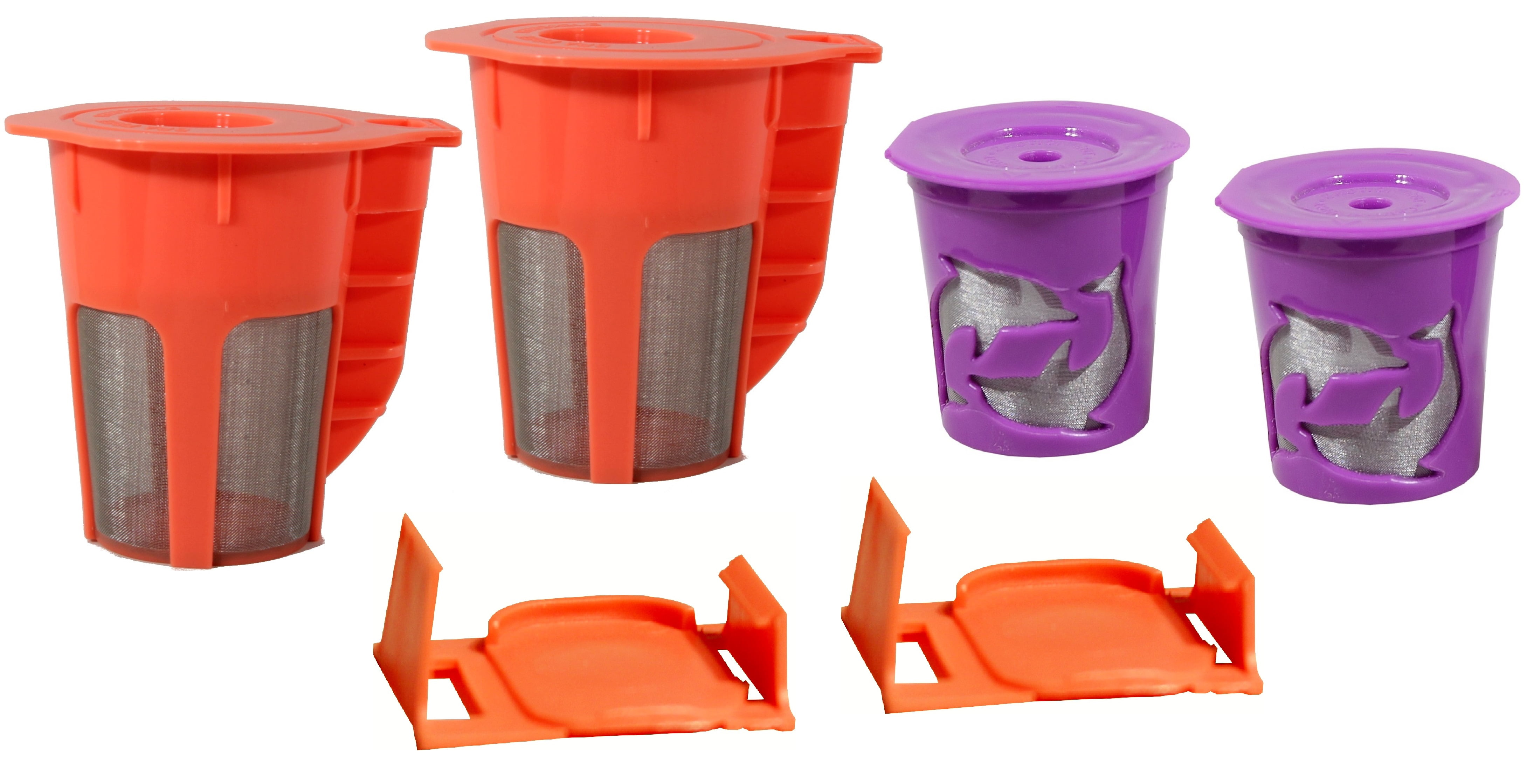 Keurig 2.0 KCup Two KCarafe Pair Clever Clip Refillable Reusable