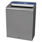 Rubbermaid Commercial Configure Indoor Recycling Trash Can, 45 gal, Gray, Paper by RUBBERMAID COMMERCIAL PROD.