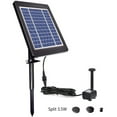thumbnail image 4 of Solar Fountain Waterfall Pump Outdoor Rotatable 4 Nozzles Landscape Backyard Pool Fish Decoration Decorative Pond for Bird Bath Pool Fish Tank 3.5W, 4 of 9