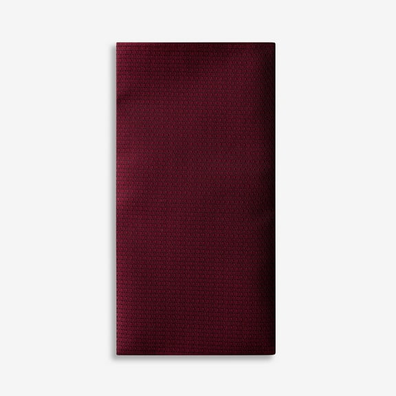 Burgundy with a Pattern Pocket Square
