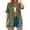 Green, variant on Yubnlvae Short Sleeve Linen Shirt - Women's Collarless Button-Down Top, Breathable Casual Oversized T-Shirt Style Blouse (Beige | L)