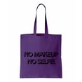 thumbnail image 1 of No Makeup Selfie, Beauty Cotton Canvas Re-Usable Shopping & Carry-All Tote Bag, 1 of 3