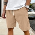 thumbnail image 6 of JTieacloth Men's Corduroy Casual Shorts Classic Stretch Short for Summer Beach Vacation(Yellow), 6 of 7