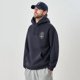 thumbnail image 5 of Sudadera con capucha estampada para hombre de color blanco roto, sudadera negra con capucha de algodón, holgada, de alta calidad, estilo coreano emo, ropa de calle S, 5 of 5