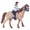 thumbnail image 1 of Miangastore Solid Plastic Horse Doll Decor With Rider Figurine Horse Sculpture Horse Doll Decor Cowboy Horse Toy Horse Statue Home Decor Horse Riding Toy, 1 of 8