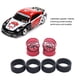 thumbnail image 5 of Piezas de modificación de llanta Tholdsy 4 unids/set Compatible con llanta de rueda RC 1/28 Wltoys K969 modelo plata, 5 of 6