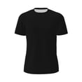 thumbnail image 5 of Wukai Black Print Men's Short-Sleeved Mesh T-Shirt,Quick-Dry Short Sleeve Workout T-Shirt-X-Large, 5 of 8