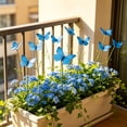 thumbnail image 4 of OCCOA Artificial Butterfly Garden Stakes Realistic Plastic Butterflies, Waterproof Outdoor Yard Decor for Flower Pots Planters, Patio Lawn Garden Decoration, Blue, 4 of 6