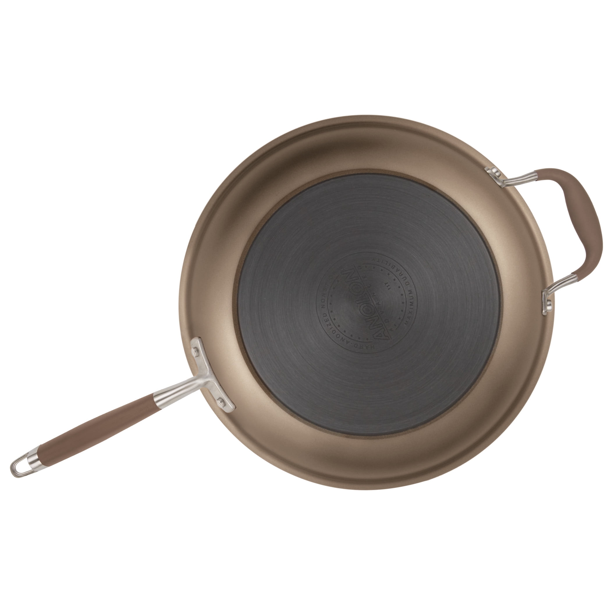 Anolon Advanced Home Hard-Anodized Nonstick 5-Qt. Saute Pan with Helper Handle - Bronze