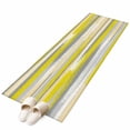 thumbnail image 2 of Runner Rug 2 x 6 Ft, Yellow Gray Stripes Washable Non-Slip Floor Mat for Kitchen Hallway/Entryway, Watercolor Modern Abstract Minimalist Long Kitchen Runner Area Rugs for Living Room, Low-Profile, 2 of 7