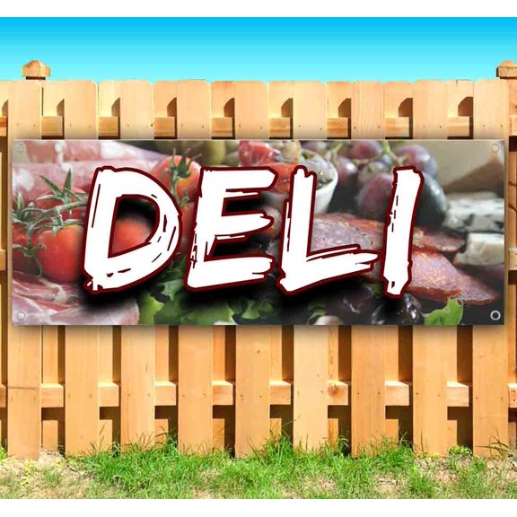 Deli 13 oz Vinyl Banner With Metal Grommets