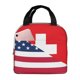 thumbnail image 1 of Easygdp USA Switzerland Bolsa Térmica Premium - Tela Oxford Impermeable, Gran Capacidad, Bolsillo Frontal, Unisex para Trabajo, Escuela, Actividades al Aire Libre y Picnics, 1 of 8