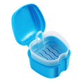 thumbnail image 1 of Rosenice Denture Bath Box Case Dental Orthodontic Retainer False Teeth Storage Case Box With Strainer (sky-blue), 1 of 2