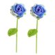 thumbnail image 1 of 2 uds flores artificiales tejidas a mano de ganchillo falso con tallo para decoración del hogar, boda, fiesta, oficina, 1 of 6