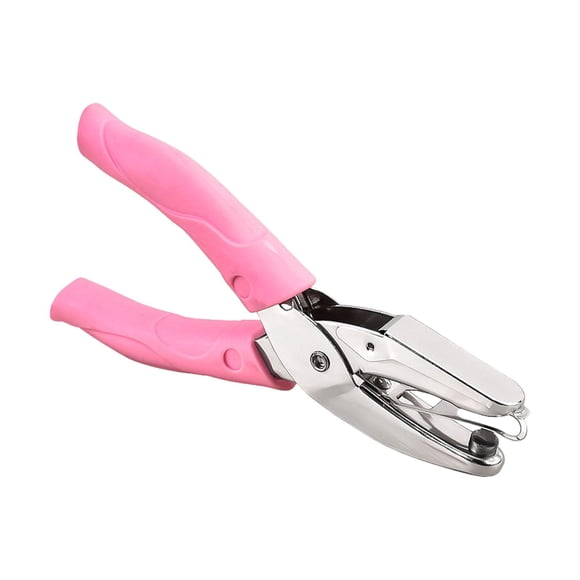KLKCMS Hole Puncher Hand Held Portable Hole Punch Pliers for Ticket Cards DIY Craft love hole