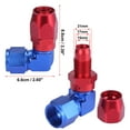 thumbnail image 3 of AN12 90 Degree Female Swivel Coupler 90 Degree Hose Union 6061 Aluminum Alloy Car Fuel Oil Hose End Fitting Adaptor, 3 of 6
