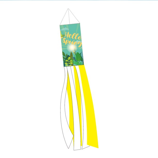 Calcetín de viento natural de primavera - Decoración duradera para colgar al aire libre Vhermosa CPB-US-DYP92-5