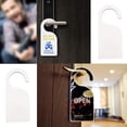 thumbnail image 7 of 2 Pack Blank Door Hanger Sublimation Door Hanger Sign Unfinished Wooden Dye Heat Press Door Knob Signs for DIY Craft Home Office Hotel Meeting Session, 7 of 7