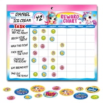 Learn & Climb Behavior Reward Chart System Unicorn Pad with 26 Chore ...