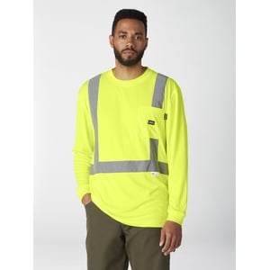 Genuine Dickies Men's Hi-Vis Long Sleeve Safety Tee