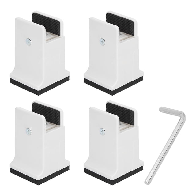 Elevadores de cama ajustables, 4 piezas Elevadores de muebles ajustables Elevadores de mesa de escritorio Elevadores de sofá para patas de muebles Tecnología innovadora