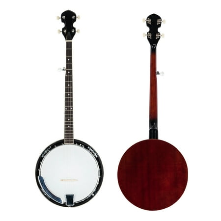 Zimtown 5 String Banjo with 24 Brackets | Closed Back and Geared 5th