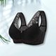 thumbnail image 1 of Conjunto de lencería Sujetador transpirable para mujer, sujetadores de encaje acolchados de soporte alto, ropa interior suave y cómoda para el día a día Kuymtek Negro T 46 para Mujer, 1 of 5