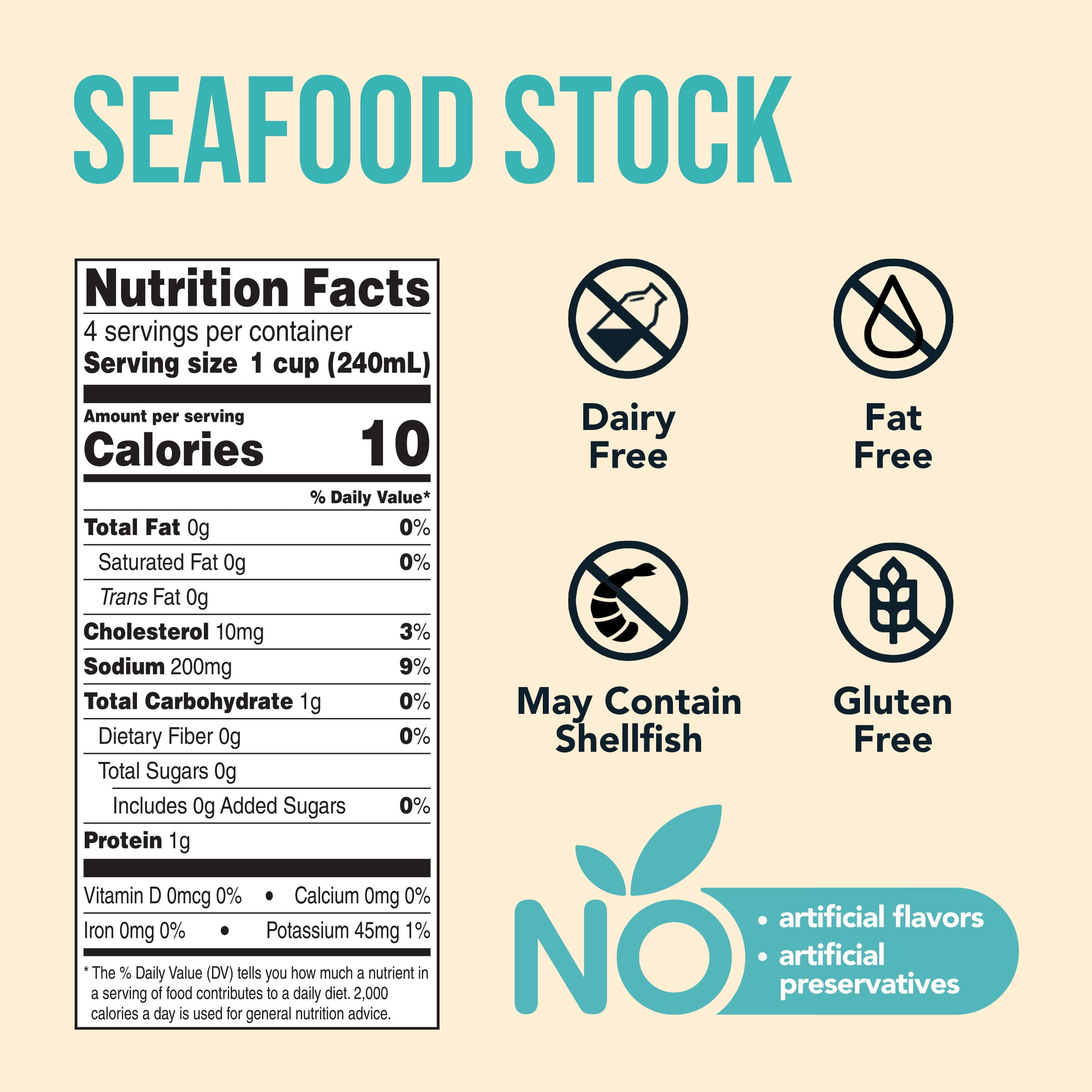 (3 pack) Imagine Seafood Stock, 32 fl oz Carton