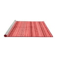 thumbnail image 2 of Ahgly Company Machine Washable Indoor Round Abstract Red Modern Area Rugs, 8' Round, 2 of 4