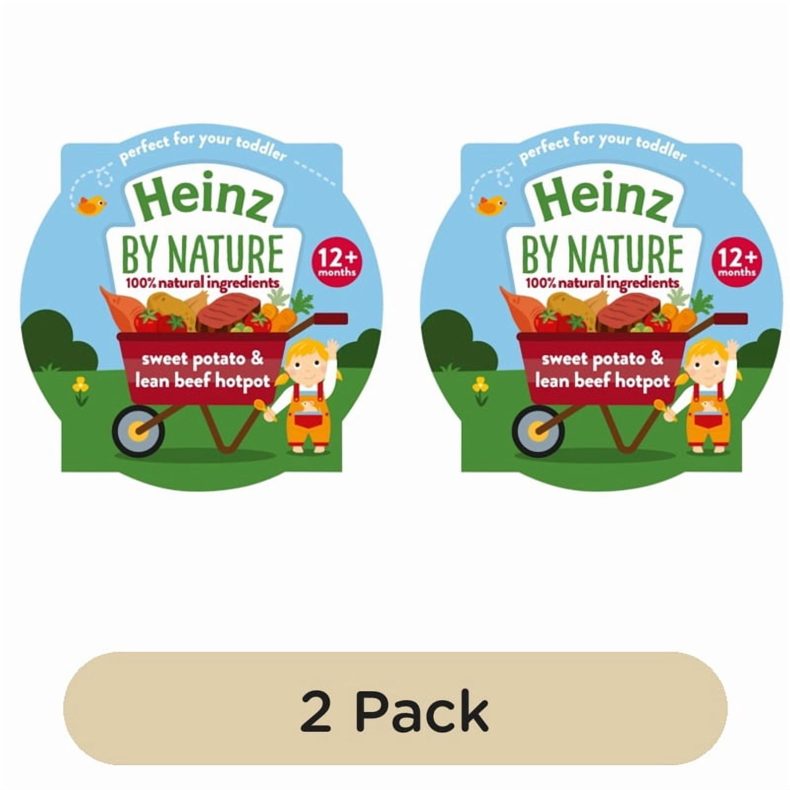 Heinz Sweet Potato & Lean Beef Hotpot Baby Food Tray 1+ Year 200g, British Import (Pack of 2)
