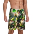thumbnail image 2 of Lsque patrick’s day gnomes Pattern Mens Sleep Pajama Shorts,Short Pajama Pants, Cotton Ultra-Soft Knit-Large, 2 of 6