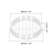 thumbnail image 2 of Uxcell 20Pcs 60mm/2.4in Air Vents Round Soffit Vents, Cubierta de ventilación de soffit blanca para baño, 2 of 5