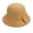 Khaki, variant on Fedora Hats for Women Winter Faux Wool Bucket Hats Fashion Bowler Cap With Bowknot Fall Elegant Cloche Hat