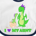 thumbnail image 4 of Inktastic I Love My Aunt Boys or Girls Baby Bib, 4 of 4