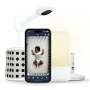 Nanit Superior Sleep Set - Includes Newborn Baby Essentials: Nanit Pro Camera with Wall Mount, Nanit Travel Stand, and The Sound + Light Audio Monitoring Machine & Baby Night Light